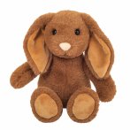 Hermann TEDDY Herzekind Kuscheltier Hase Cara aus dunkelbraunem Plüsch