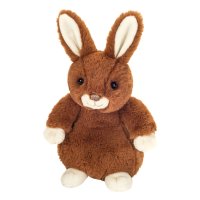 Hermann TEDDY Herzekind Kuscheltier Hase Luna aus dunkelbraunem Plüsch