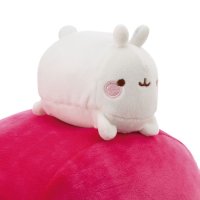 NICI Molang herzförmiges Kissen mit Kuscheltier 
