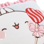 NICI Molang mit Herzlolli, Nahaufnahme Molang als Applikation