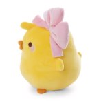 NICI Piu Piu Kuscheltier mit rosa Schleife von der Seite