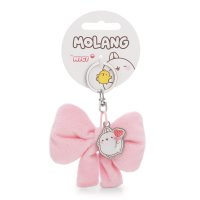 NICI Molang Anhänger rosa Schleife mit Charm und Headerkarte