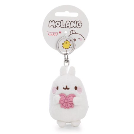 NICI Molang Anhänger mit rosa Schleife und Headerkarte