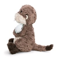 NICI Forest Friends Kuscheltier Otter Oda mit Fisch von der Seite