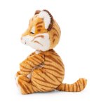 sitzendes NICI Sleeping Pets Kuscheltier Tiger von der Seite