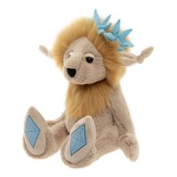 Bearhouse by Charlie Bears Kuscheltier Trollmädchen Topaz Blue von der Seite