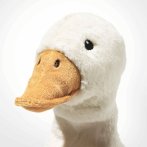 Steiff Friends Gans Gilda Schmusetuch, Gesicht in Nahaufnahme
