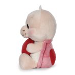 NICI Love Kuscheltier Schildkröte mit Herz beige von der Seite