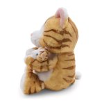 NICI Little & Me Kuscheltier Katze mit Kind von der Seite
