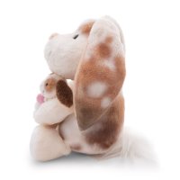 NICI Little & Me Kuscheltier Hase mit Kind von der Seite
