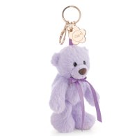 Nici Teddybär Finni lila, Vorderseite Taschenanhänger