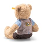 sitzender Steiff Teddybär Ben in bayrischer Tracht, Rückseite