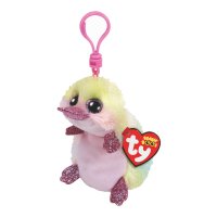 Ty Beanie Boos Anhänger Schnabeltier Petunia mit rosafarbenem Kunststoffclip