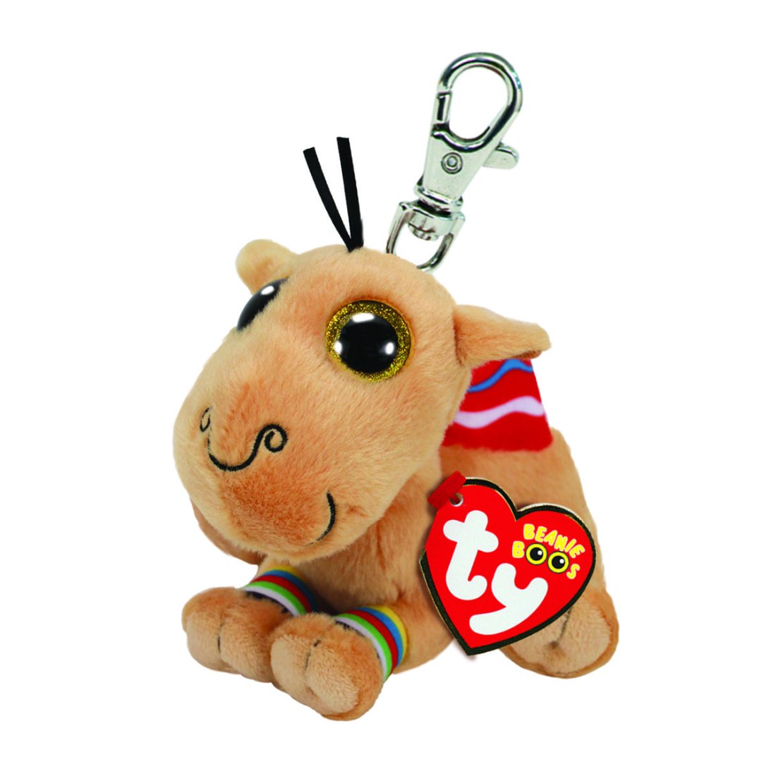 Ty Beanie Boos Anhänger Kamel Jamal mit silberfarbenem Metallclip