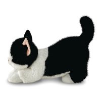 Aurora Borealis Kuscheltier Katze Domino von der Seite