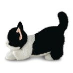 Aurora Borealis Kuscheltier Katze Domino von der Seite