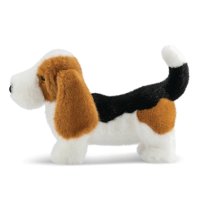 Aurora Borealis Kuscheltier Basset Hound Duke von der Seite