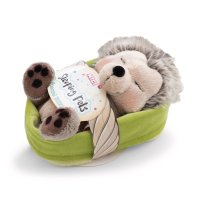NICI Sleeping Pets Igel mit Fliegenpilz und Etikett 