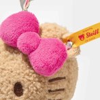 beiger Steiff Friends Taschenanhänger Hello Kitty, Detail pinke Schleife