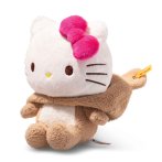 Steiff Friends Hello Kitty im Teddybärenkostüm mit abgezogener Kapuze