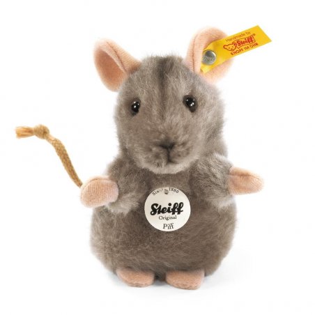 Steiff Plüschtiere Maus Piff, grau | Kuscheltier.Boutique