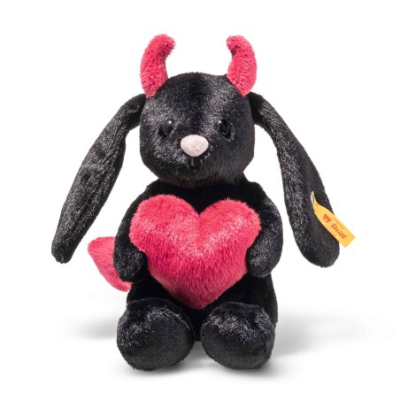 Steiff Friends Kuscheltier Hase Hoppie Teufel mit Herz, Vorderseite
