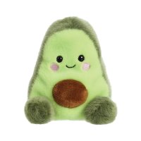 Palm Pals Avocado Airy aus grünem Plüsch mit einem gestickten Gesicht und runden Füßchen, 13cm groß