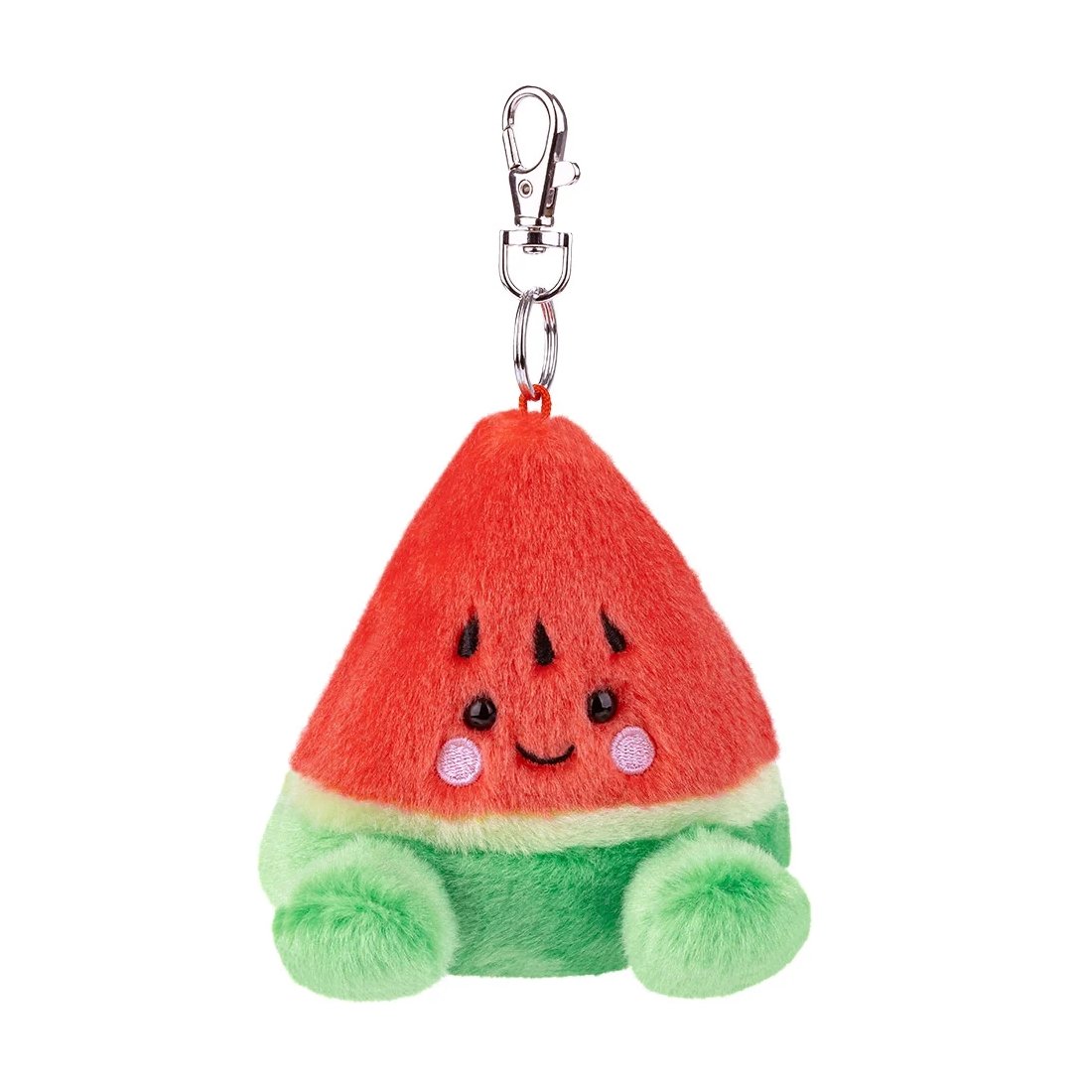 Vorderseite Palm Pals Taschenanhänger Wassermelone Sunday Watermelon mit gesticktem Gesicht