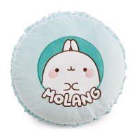 NICI Molang Macaron, Vorderseite Kuschelkissen mit Molang Applikation
