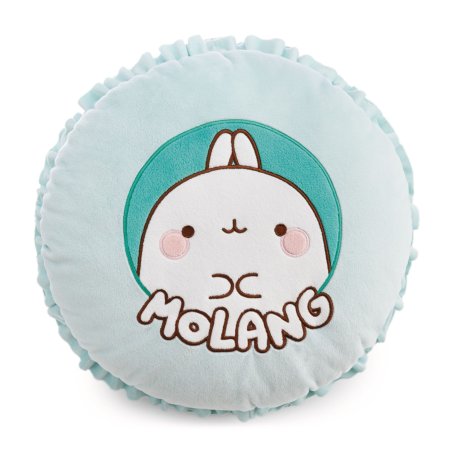 NICI Molang Macaron, Vorderseite Kuschelkissen mit Molang Applikation