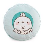 NICI Molang Macaron, Vorderseite Kuschelkissen mit Molang Applikation