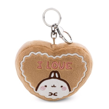 NICI Lebkuchenherz Taschenanhänger mit Molang-Charm