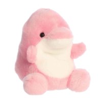 Palm Pals Kuscheltier Delfin Amazonia Dolphin  aus pinkem Plüsch mit weißem Bauch