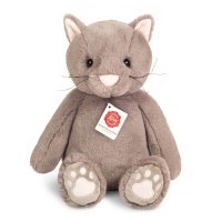 Vorderseite Hermann TEDDY Kuscheltier Herzekind Katze Milly, rauchgrau