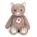 Vorderseite Hermann TEDDY Kuscheltier Herzekind Katze Milly, rauchgrau