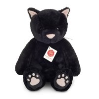 Vorderseite Hermann TEDDY Kuscheltier Herzekind Katze Tilly, schwarz