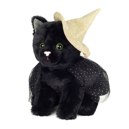 Hermann TEDDY Kuscheltier Halloweenkatze schwarz 