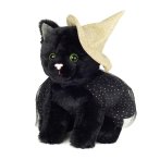 Hermann TEDDY Kuscheltier Halloweenkatze schwarz 
