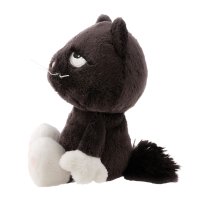 NICI Mood of the Day schwarze Kuscheltier Katze von der Seite