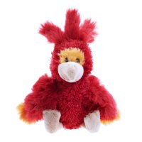 Cuddle Cubs by Charlie Bears Feuervogel aus rotem Plüsch mit orangen Akzenten