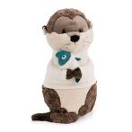 Vorderseite NICI Cosy Winter Kuscheltier Otter Ophelio mit Fisch