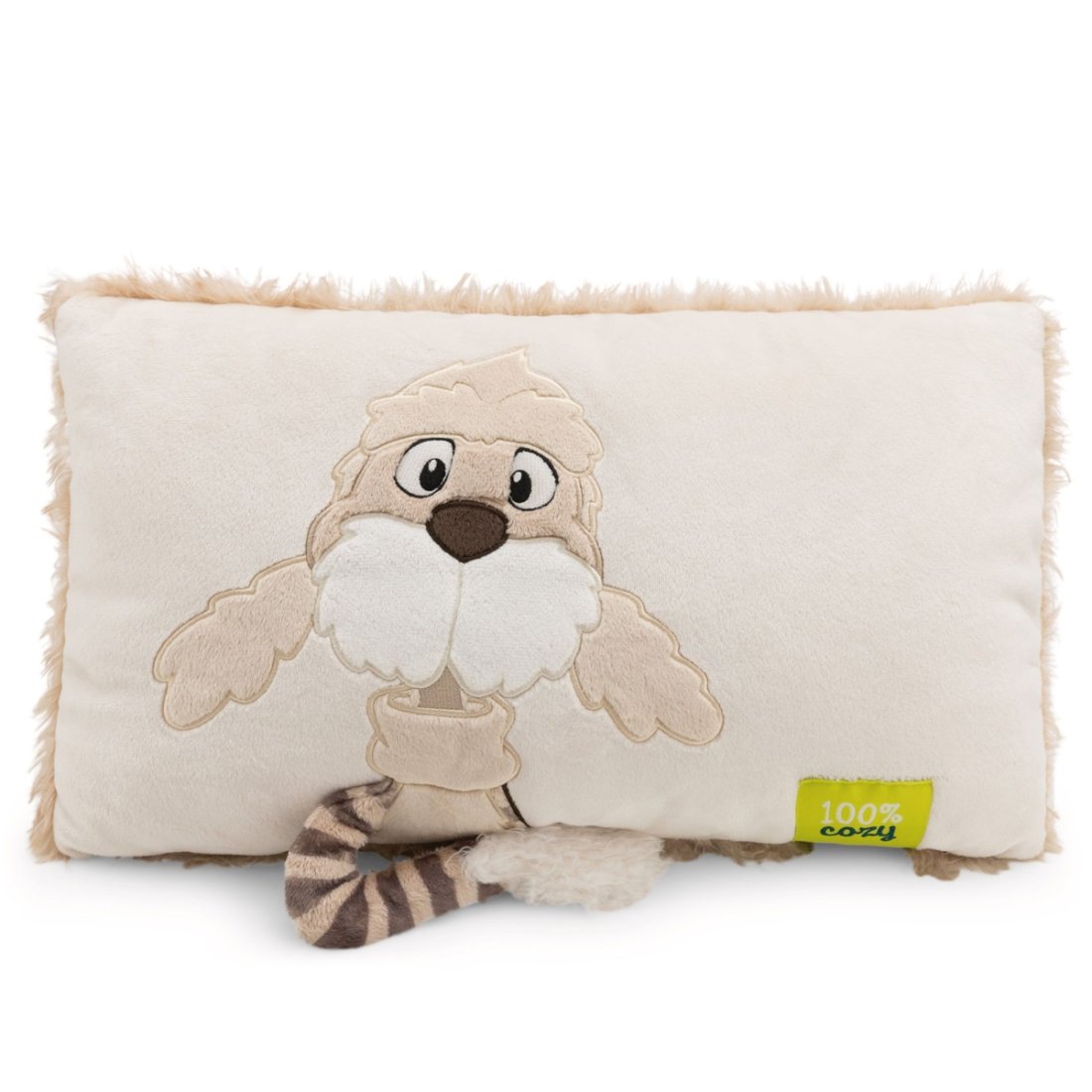 rechteckiges NICI Cosy Winter Kissen Hund Jaxs, Vorderseite mit Applikation