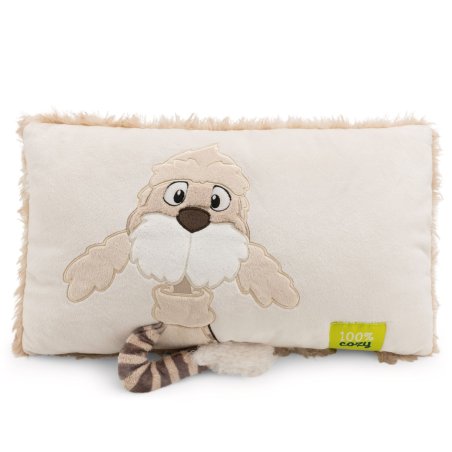 rechteckiges NICI Cosy Winter Kissen Hund Jaxs, Vorderseite mit Applikation