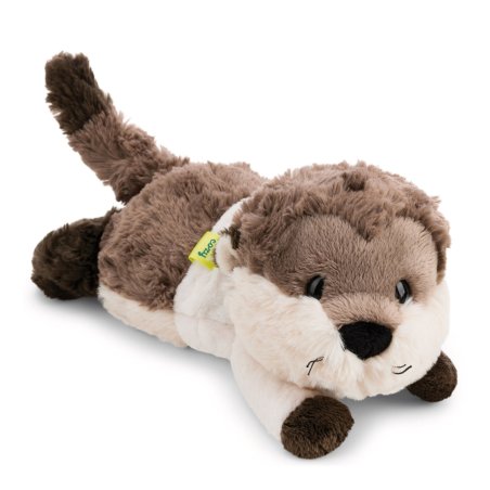 Vorderseite liegendes NICI Cosy Winter Kuscheltier Otter Ophelio