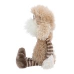 kleines NICI Cosy Winter Kuscheltier Hund Jaxs sitzend von der Seite