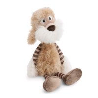 Vorderseite NICI Cosy Winter Kuscheltier Hund Jaxs sitzend