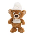 Vorderseite NICI Cosy Winter Schlenker Kuscheltier Teddy Bär Capiccino