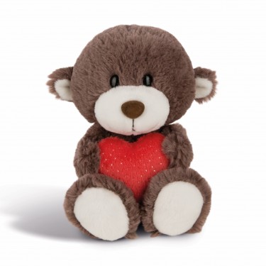NICI Teddybären: Bären Junge mit Herz, 20cm braun NICI Teddybären: Bären Junge mit Herz, 20cm braun