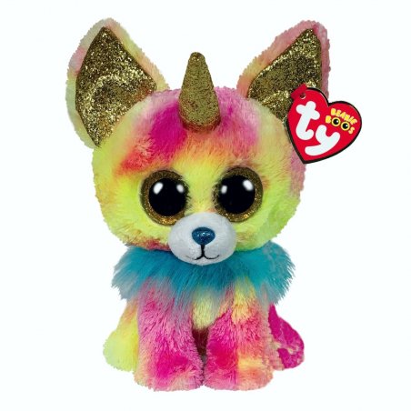 Ty Beanie Boos Plüschtier Chihuahua Yips mit Horn, bunt | Kuscheltier.Boutique