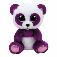 Ty Beanie Boos Plüschtier Panda Boom Boom, violett / weiß | Kuscheltier.Boutique